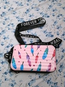 Pink Hard Case Sling Bag
