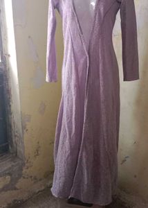 Sparkly Lavender Long Sleeve Dress