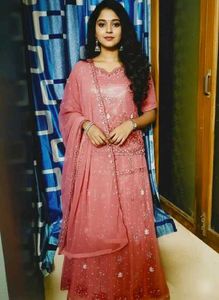 Elegant Pink Embroidered Lehenga Choli