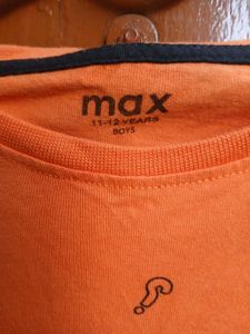 Max Orange Printed T-Shirt