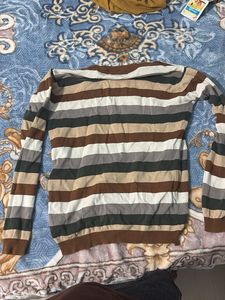 Striped Knit Sweater
