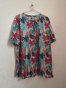 Tropical Palm Print T-Shirt
