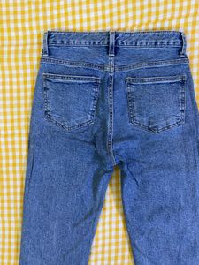 Korean Stretchy Blue Denim Jeans Waist 28-29