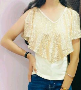 Sparkly Gold Party Top