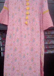 Pink Biba Kurta Pant Set.... 🌹❤