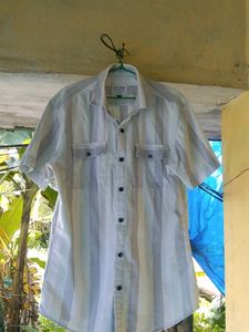 Lined Half Sleeve Shirt For Men