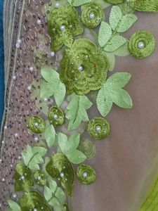 Beautiful Parrot Green Full Length Gown 🌸