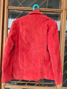 Red Corduroy Blazer