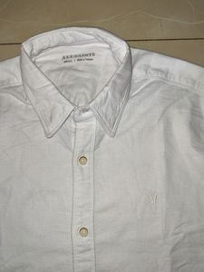 Men All Saints white Plain shirt