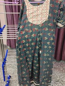 Floral Print Cotton Kurti