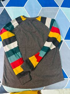 Striped Sleeve T-shirt