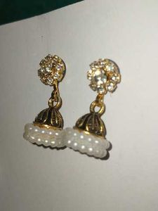 Pearl Jhumka Earrings