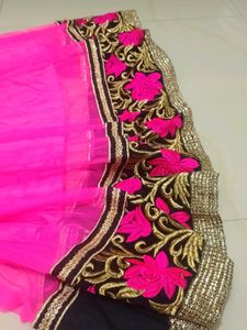Pink &amp; Black Girls' Ethnic Dress