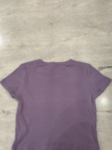 H &amp; M, Cropped Ribbed Top