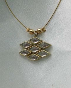 Vintage Diamond Pendant Necklace
