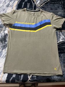 Striped Olive Green T-shirt