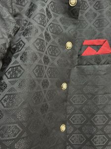 Black Sherwani With pajamas