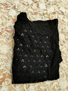 Black Sequin Kurta 🖤