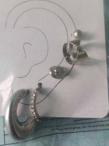 Zudio Silver Earring Set