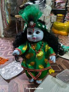 laddu Gopal silicon  Krishna size 10 in