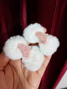 Cute Fluffy Hair Clips - Set of 2