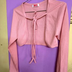 Y2k Ribbed Shrug