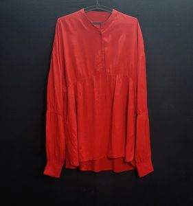 Red Viscose Baggy TOP