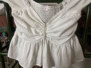 Trendy Cutout Peplum Top