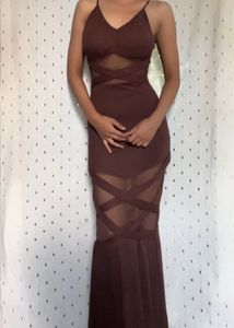 Briwn Bodycon Dress
