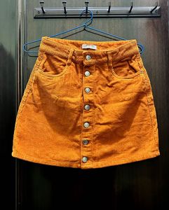 Zara Trafaluc Corduroy Skirt