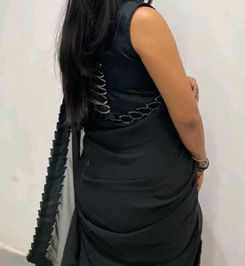 Elegant Black Saree