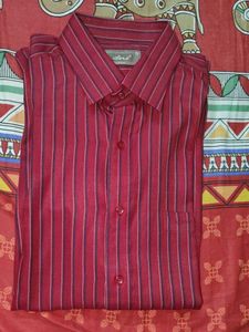 Striped Button-Down Shirt