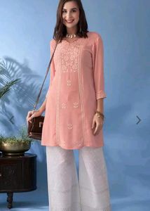 Embroided Kurta With Trouser