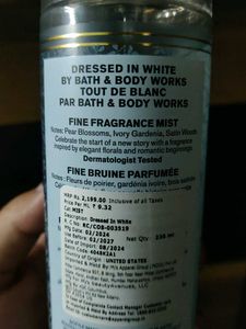 Bbw Dressed In White Body Mist