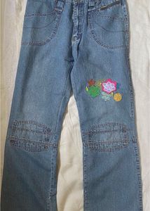 Floral Patch Jeans