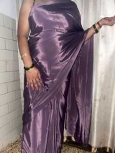 Silky Purple Saree