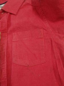 Red Button-Down Shirt