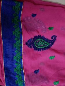 Saree With Blouse And Pure Cotton Underskirt