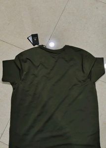 Rare Rabbit Olive Regular Fit T-Shirt, XL SIZE