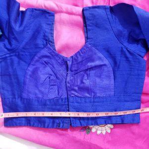 Two shades saree with blouse