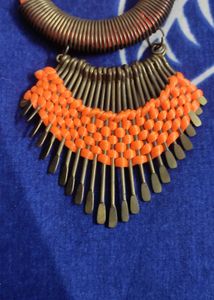 New Radiant Orange Thread Work Jewelry