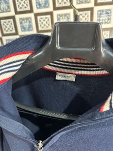 Burberry Quarter Zip Sweater