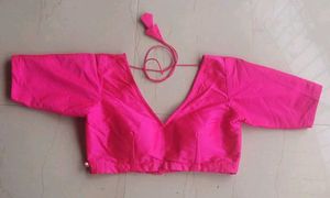 Tilhori Deep Pink V Neck Blouse