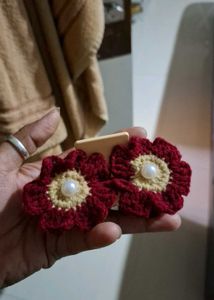 Daisy Crochet Keychain