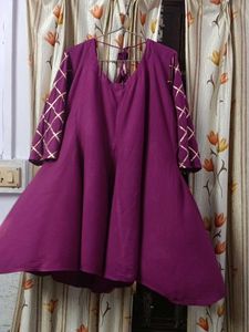 Beautiful Flared Kurta With Tassels