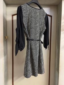 Sexy Crocodile Silk Dress With Belt