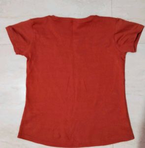 Wonderful Graphic Tee - Coral Colour