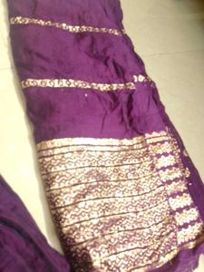 Purple Embroidered Kurta Set