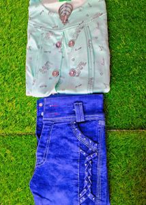 Fancy Party Wear Girls Top Jeans 👗👖