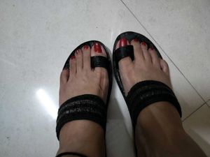 Black Colour Flats